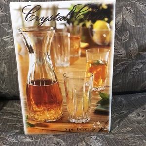 Crystal clear 5 pcs Beverage Set